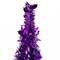 6ft. Pre-Lit Purple Tinsel Pop-Up Artificial Christmas Tree, Clear Lights
